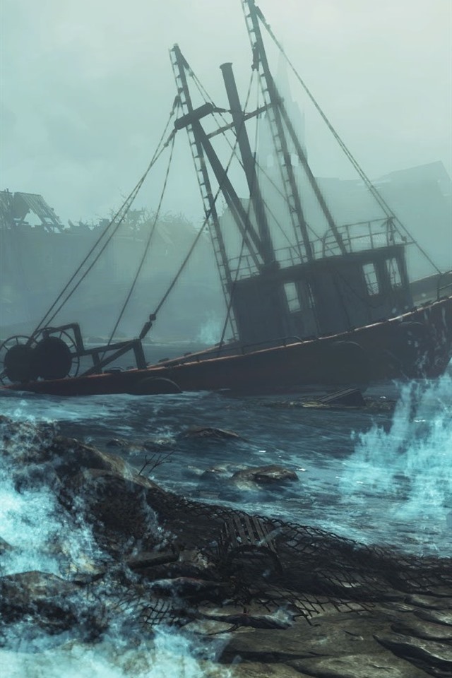 Iphone Wallpaper Fallout - Fallout 4 Dlc Far Harbor - HD Wallpaper 