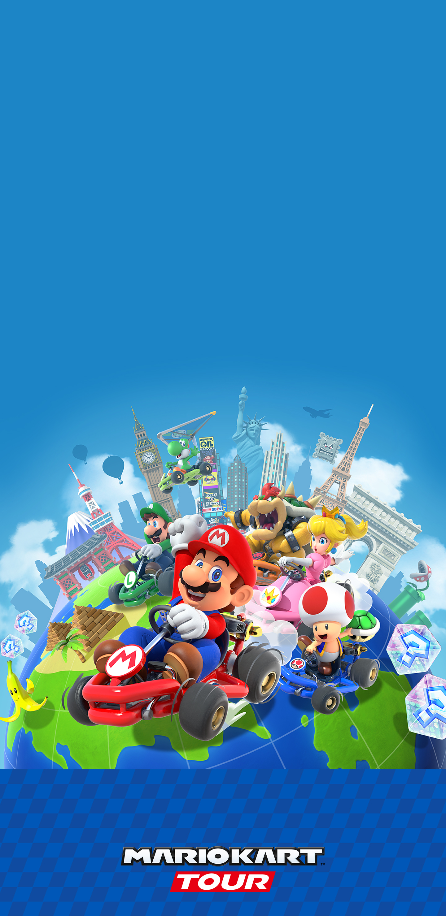 Mario Kart Tour Iphone - HD Wallpaper 