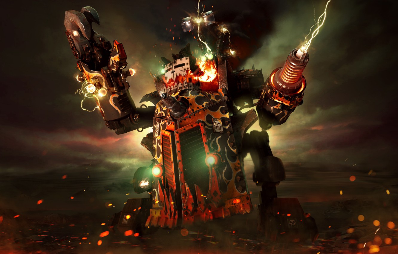 Photo Wallpaper Sake, Gun, Game, Warhammer 40000, Armor, - Dawn Of War - HD Wallpaper 