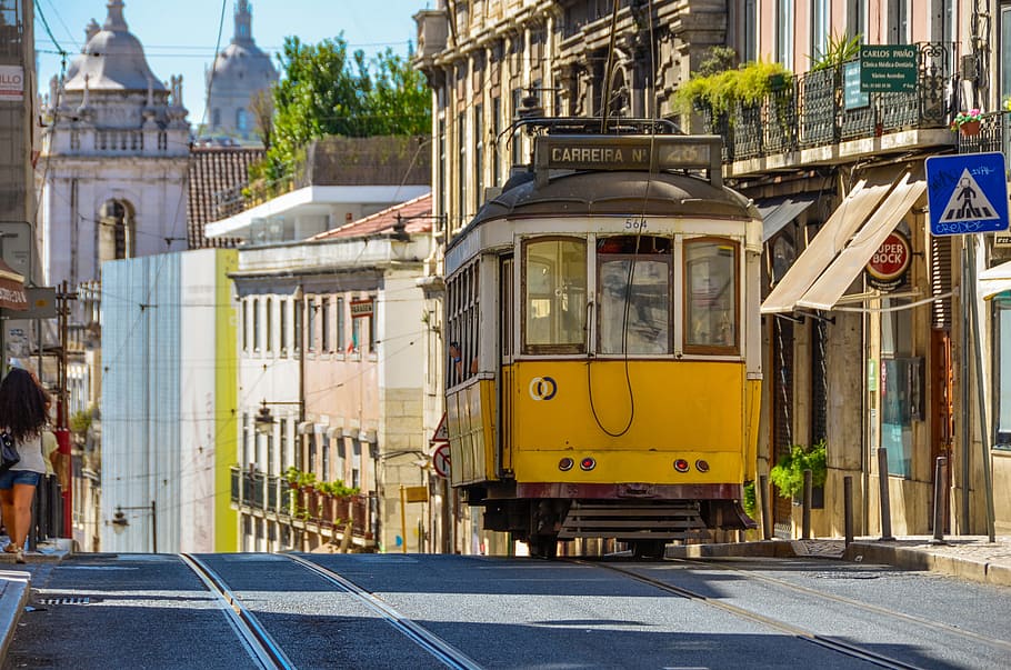 No 28 Tram Lisbon - HD Wallpaper 