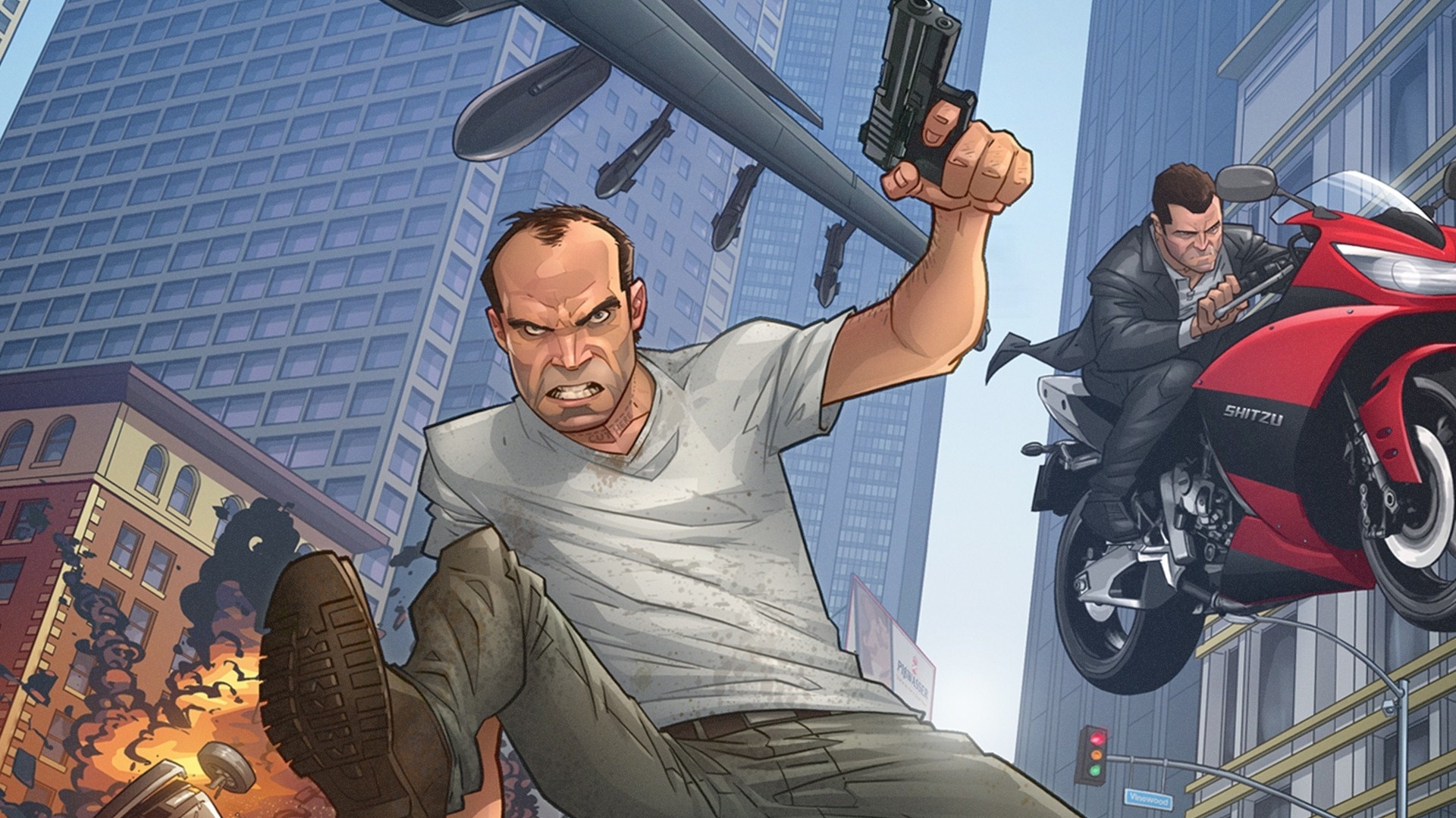 Grand Theft Auto V 1080p - HD Wallpaper 