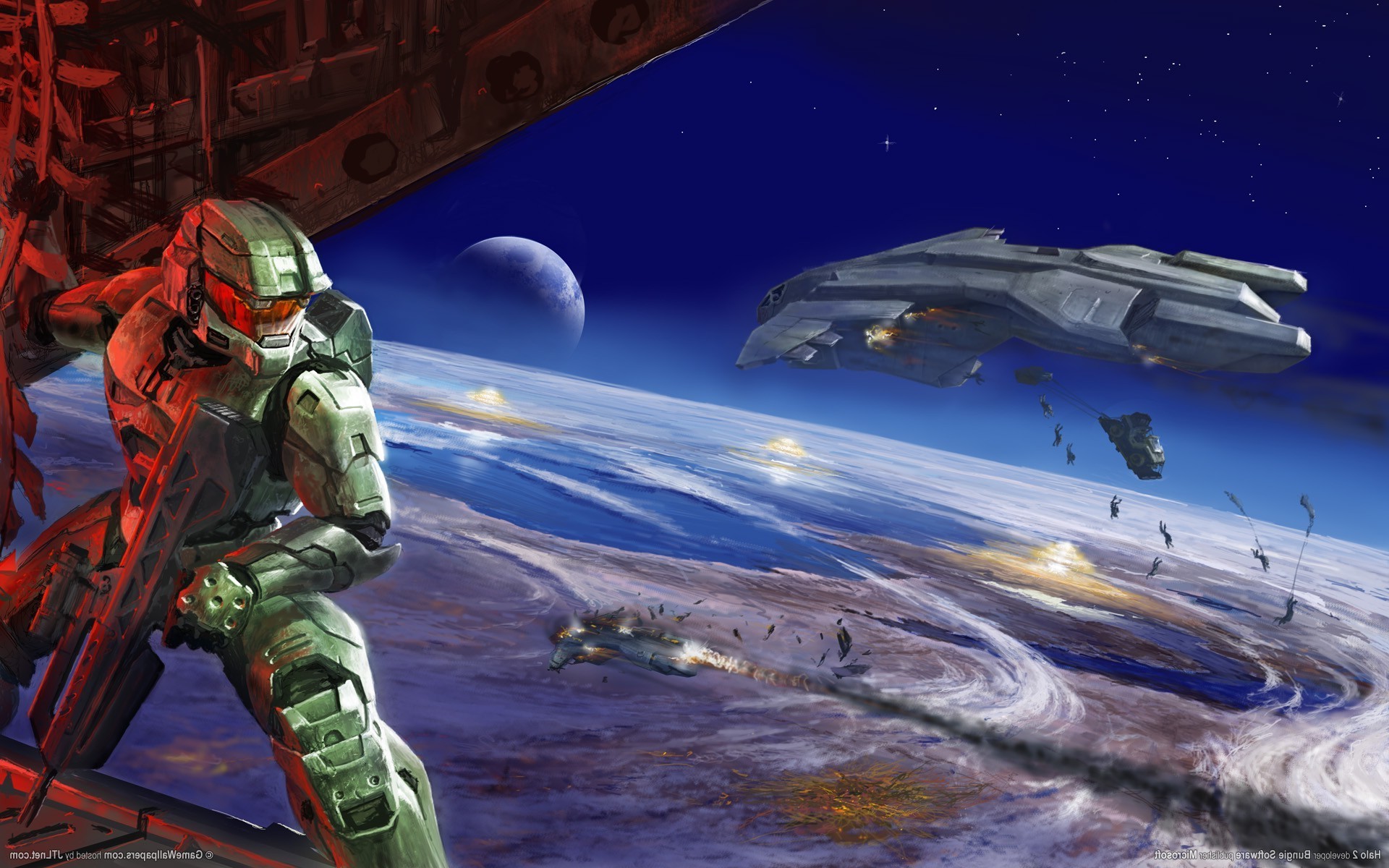 Halo, Master Chief, Halo 2, Bungie, Video Games, Artwork, - HD Wallpaper 
