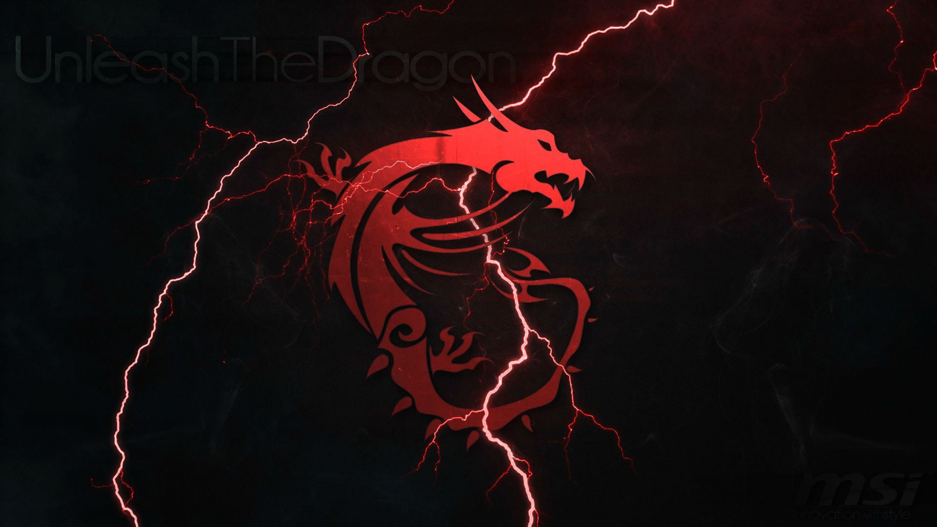 Msi Logo Red Dragon Hd 1080p Wallpaper - Fondo De Pantalla De Msi - HD Wallpaper 