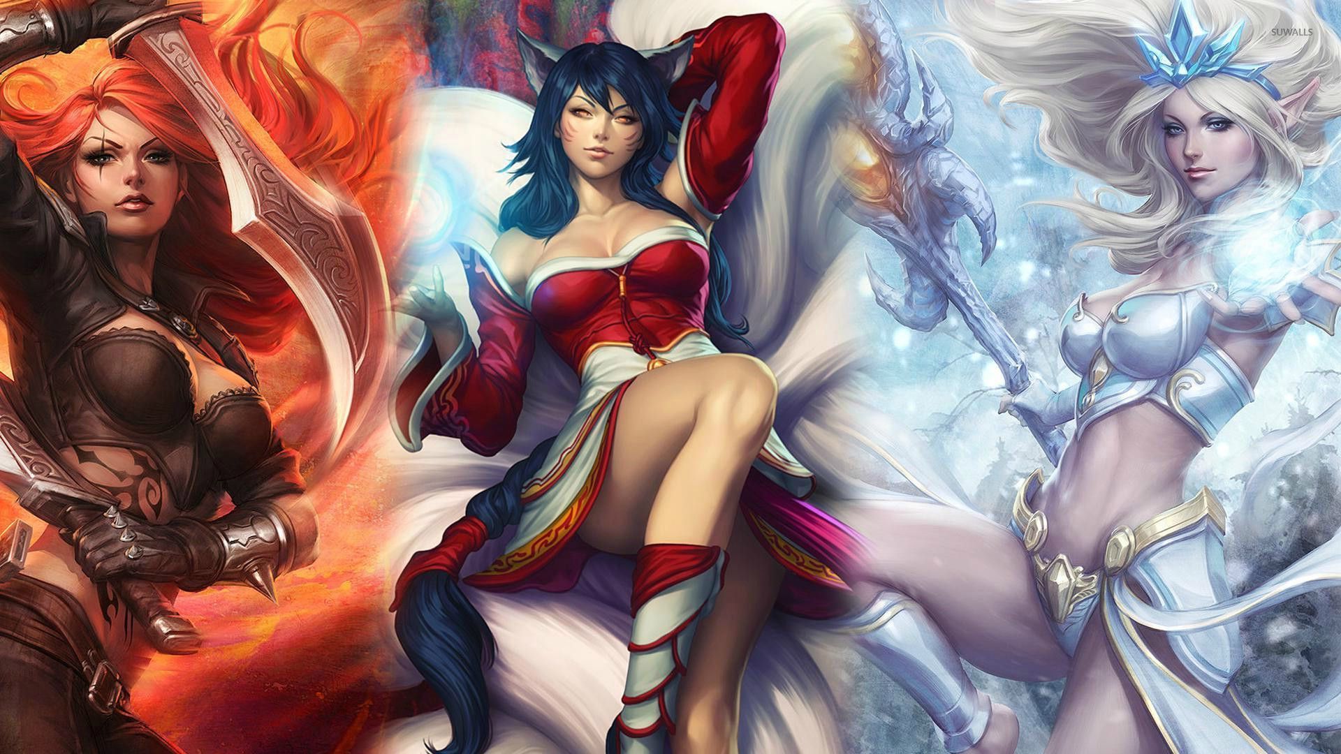 League Of Legends Wallpaper Female - HD Wallpaper 