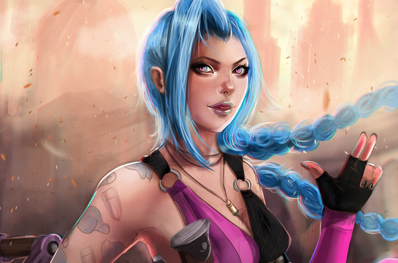 Lol Chica Con Trenzas - HD Wallpaper 