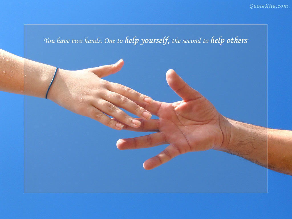 Lend A Hand - We Have Two Hands - HD Wallpaper 