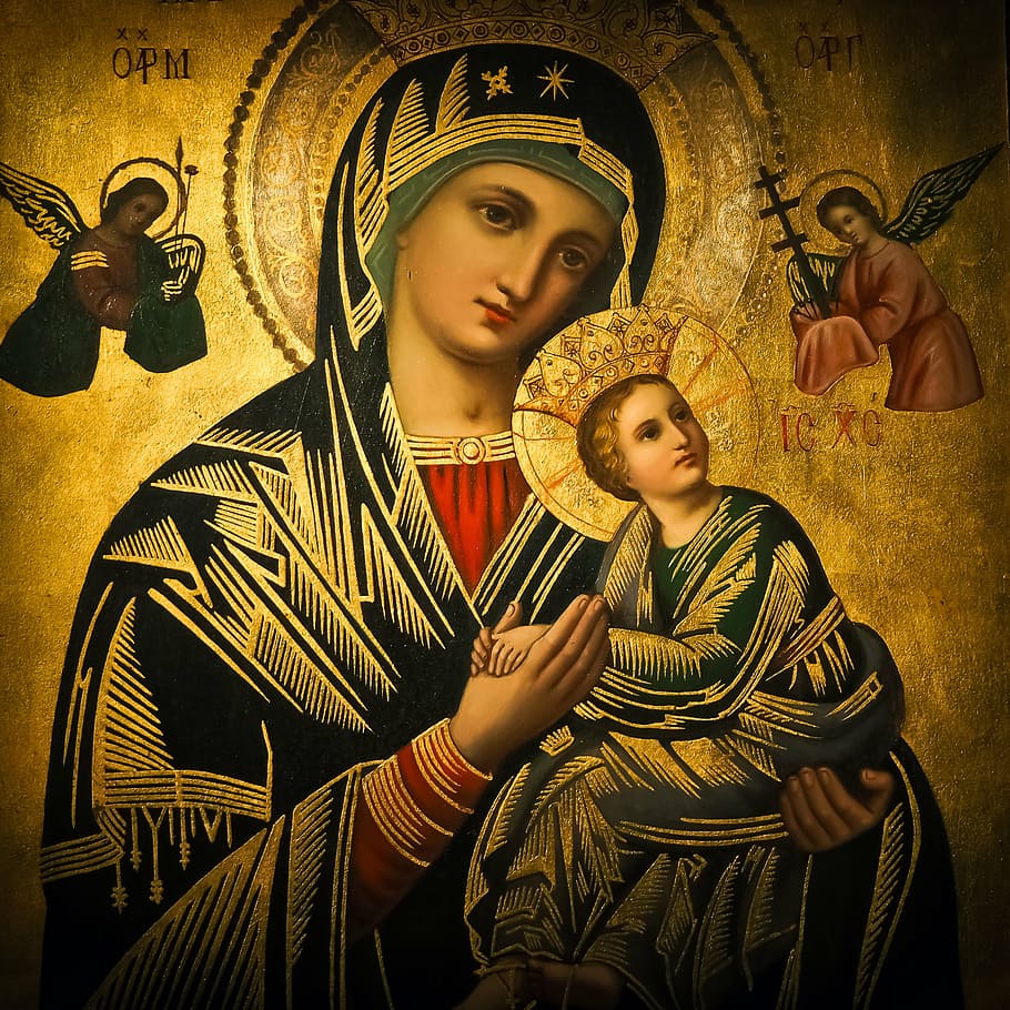 Our Lady Of Perpetual Help Painting, Icon, Church, - Mary - HD Wallpaper 