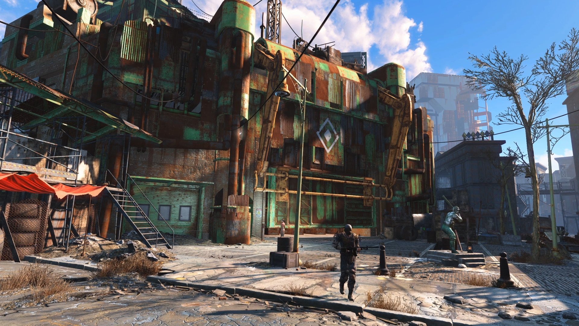 Best Fallout 4 Wallpaper Id - Fallout Buildings - HD Wallpaper 