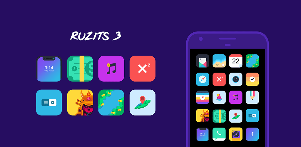 Ruzits 3 Icon Pack Apk - HD Wallpaper 