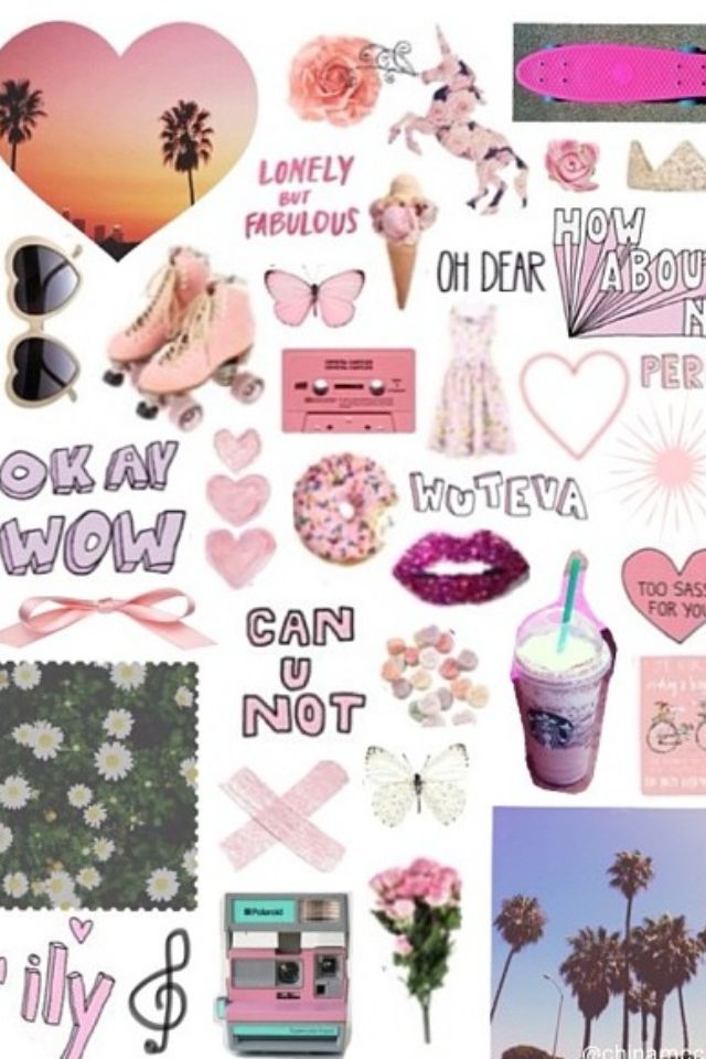Collage Wallpaper Iphone Girly - HD Wallpaper 