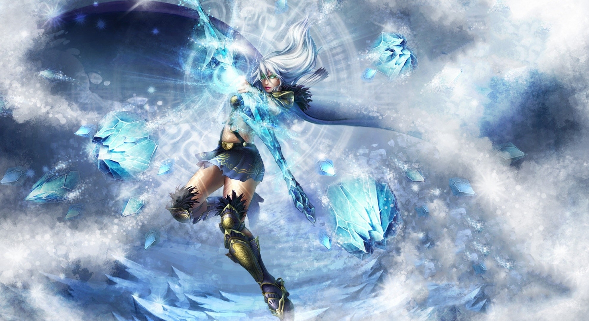 League Of Legends Wallpaper - Ashe Chinese Splash Art - HD Wallpaper 
