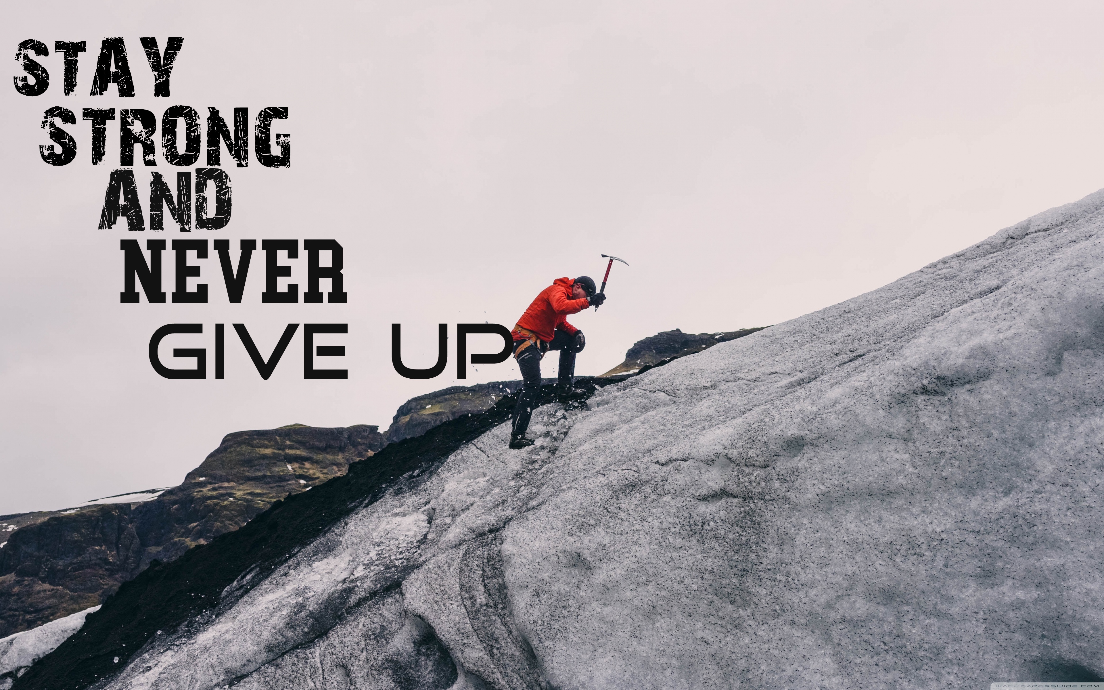 Never Give Up 4k - HD Wallpaper 