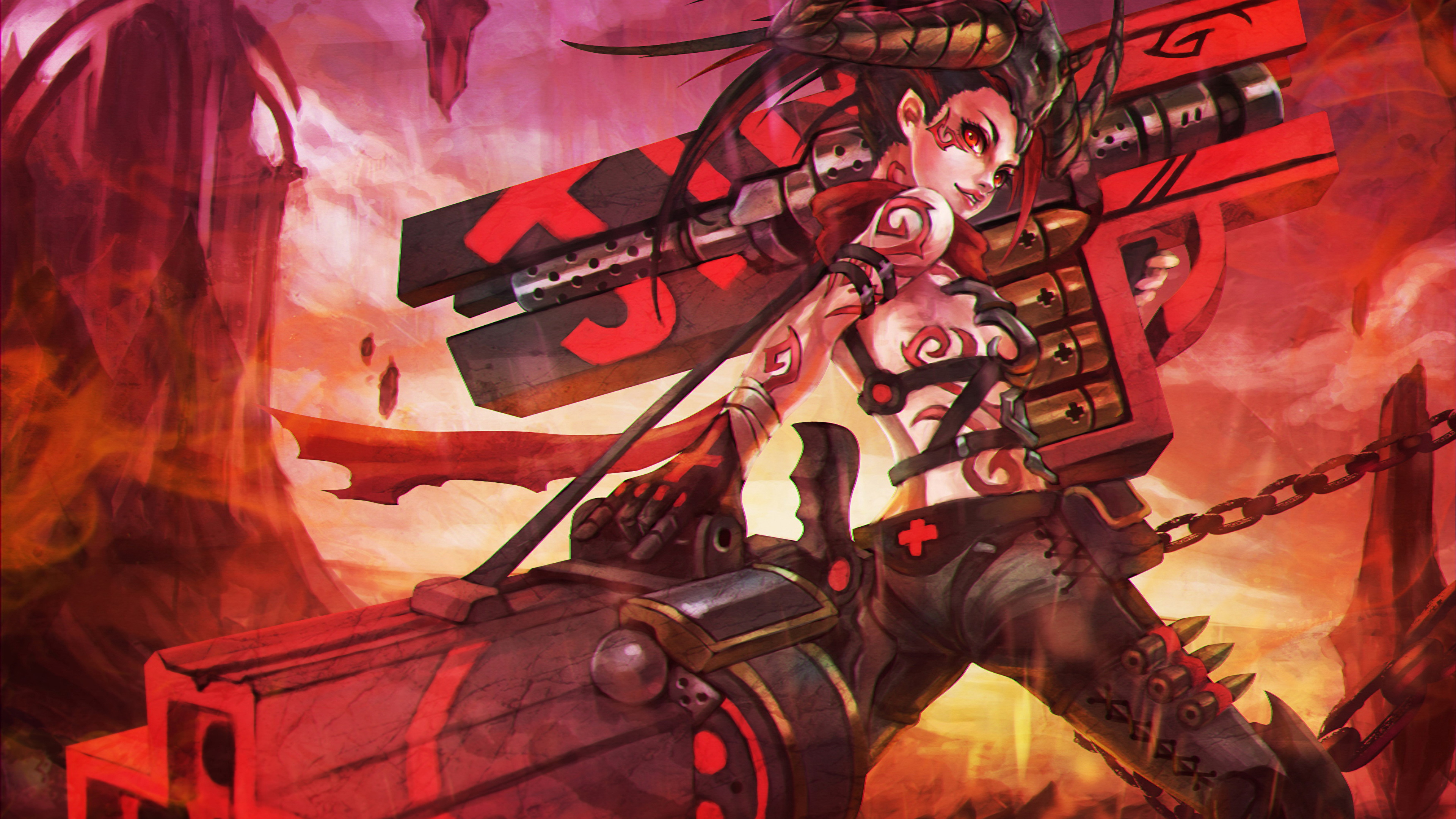 League Of Legends Vi Jinx - HD Wallpaper 