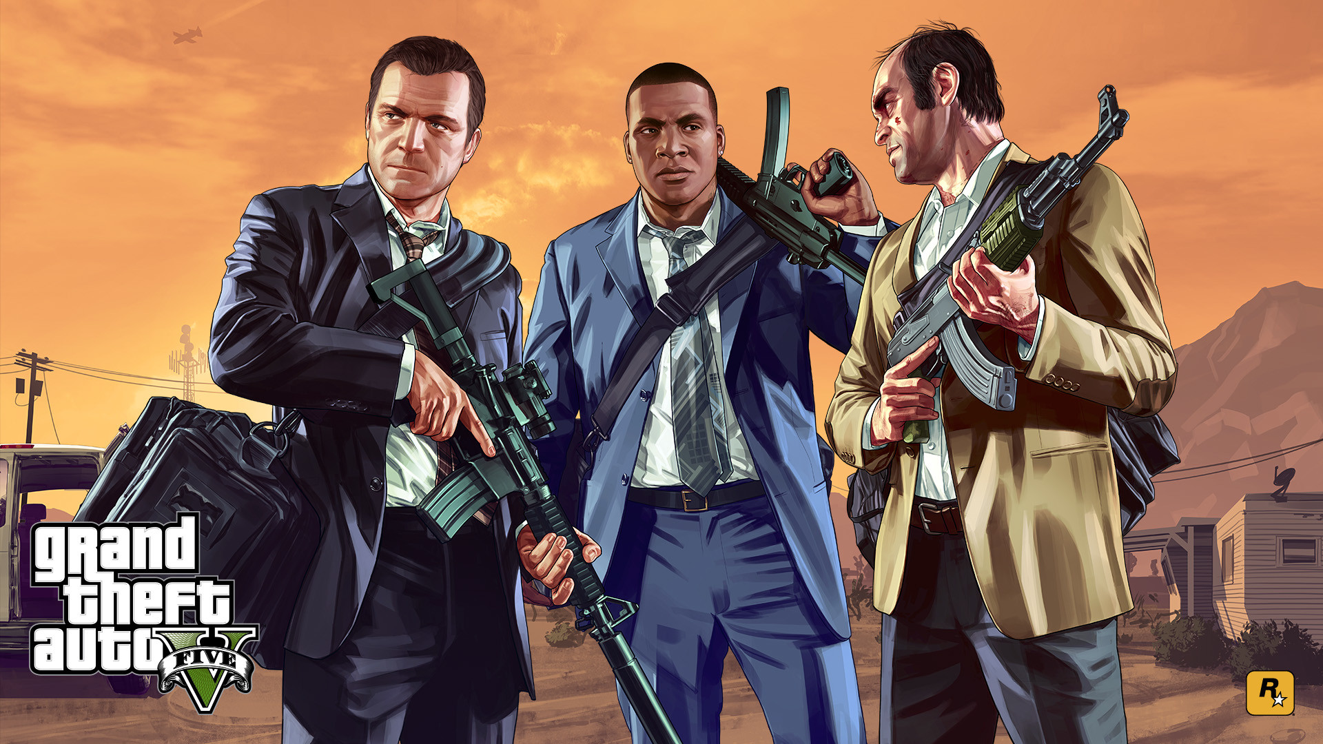 Gta V Game Online Wallpaper - Gta V - HD Wallpaper 