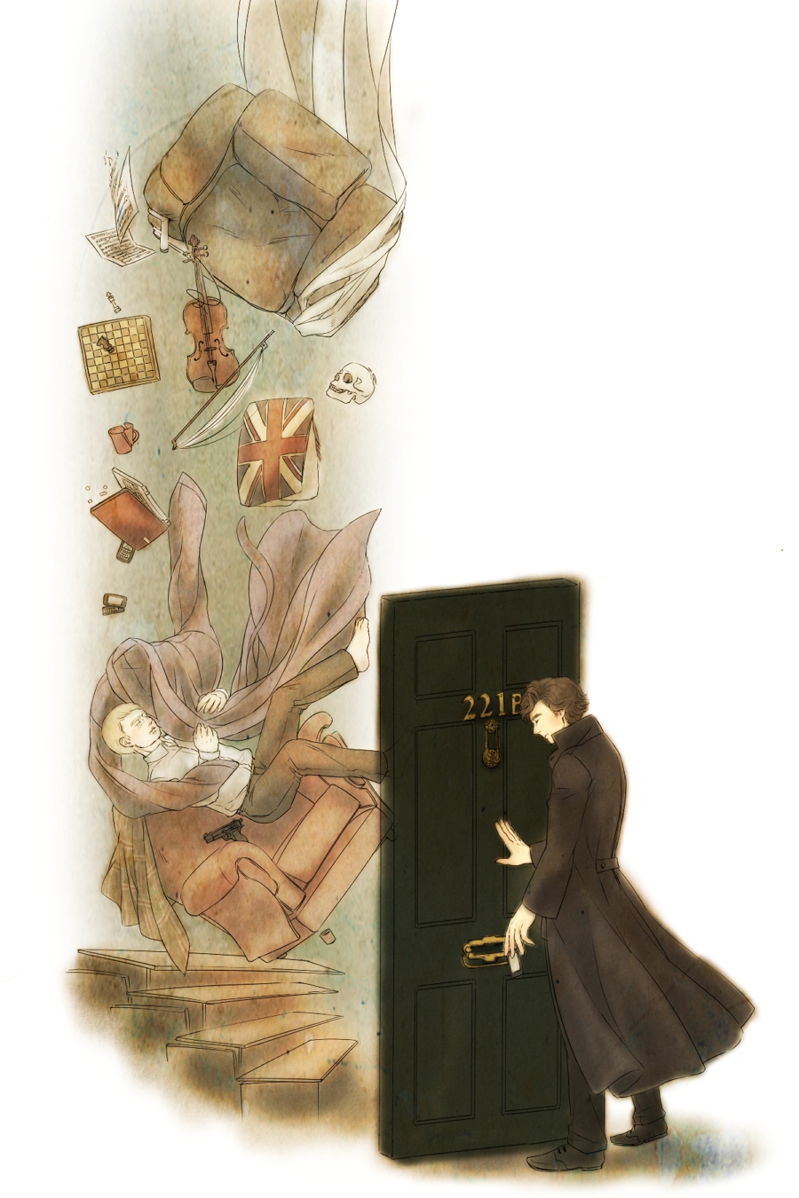 Fandom Art Wallpaper Sherlock - HD Wallpaper 