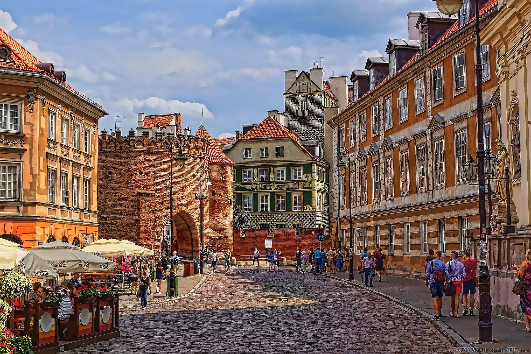 Warsaw Barbican Wallpaper - Warsaw - HD Wallpaper 