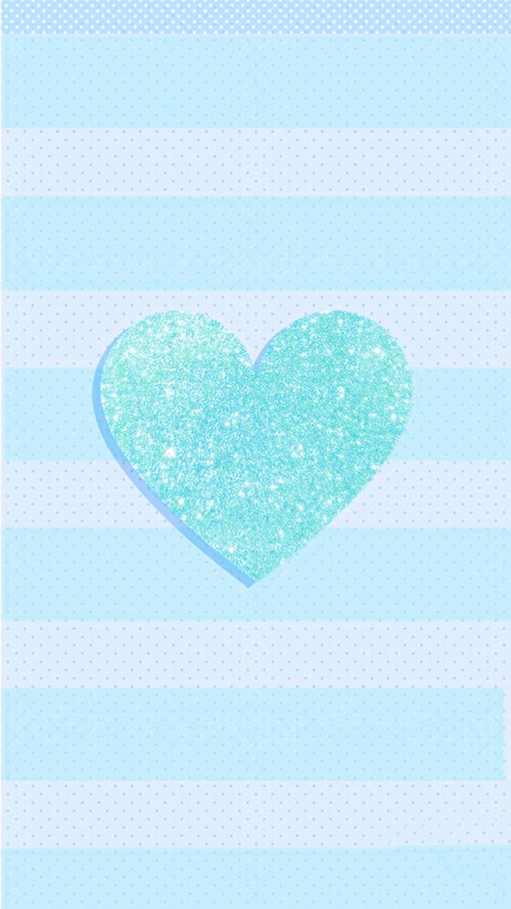 Heart, Wallpaper, And Background Image - Pastel Blue Wallpaper Cute - HD Wallpaper 