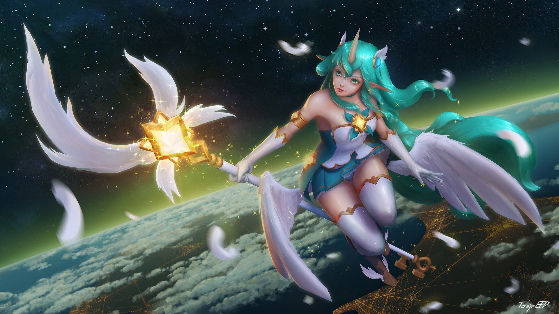 Star Guardian Soraka Skin - HD Wallpaper 