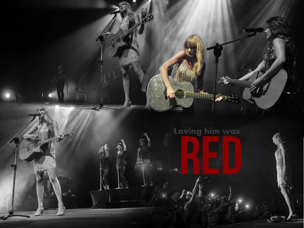 The Red Tour Desktop Wallpaper - Desktop Lyrics Wallpaper Taylor Swift - HD Wallpaper 