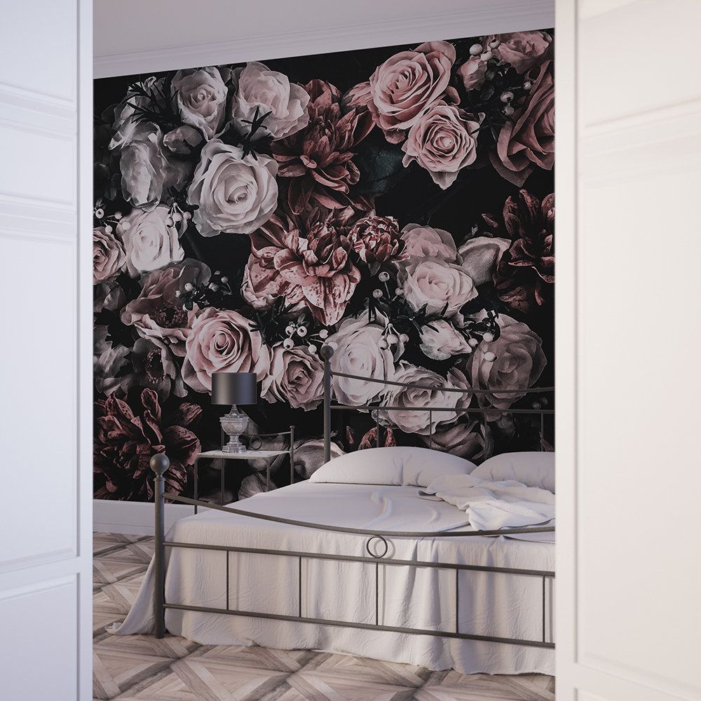 Adhesive Flower Wall Mural - HD Wallpaper 