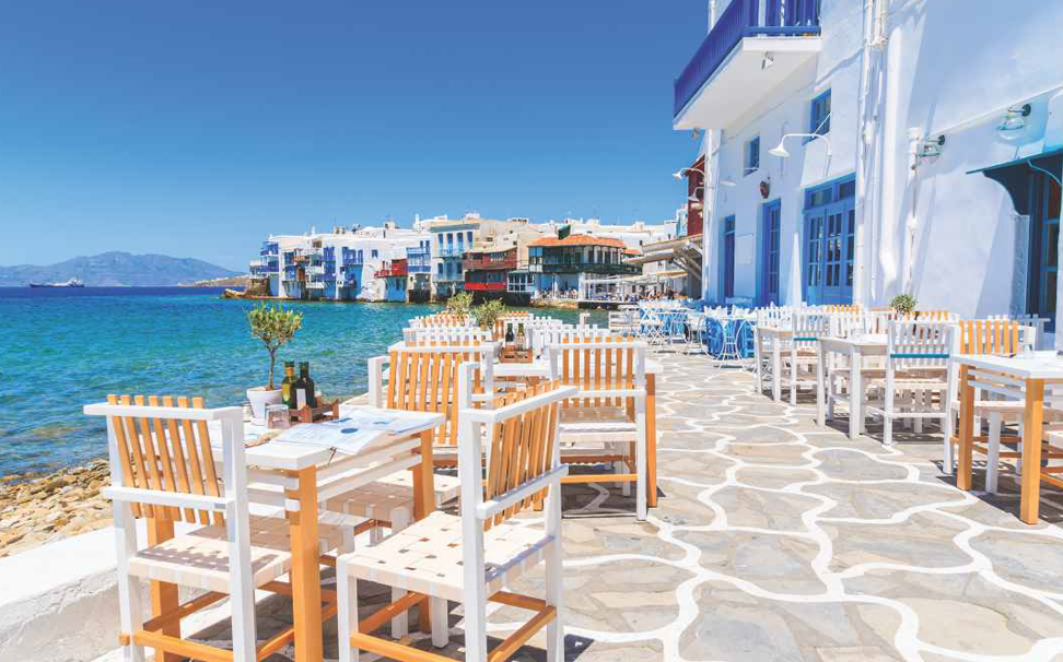 Greek Tavern In Little Venice, Mykonos Island, Greece - Little Venice - HD Wallpaper 