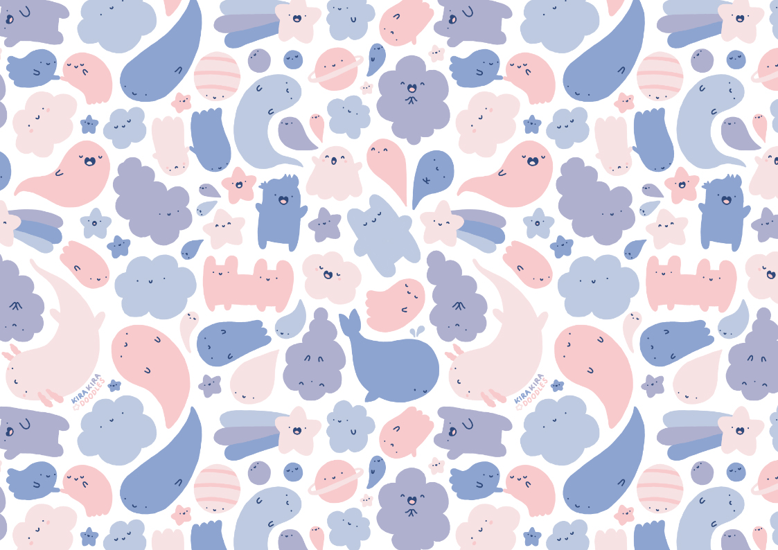 Pantoneweb - Kirakira Doodles - HD Wallpaper 