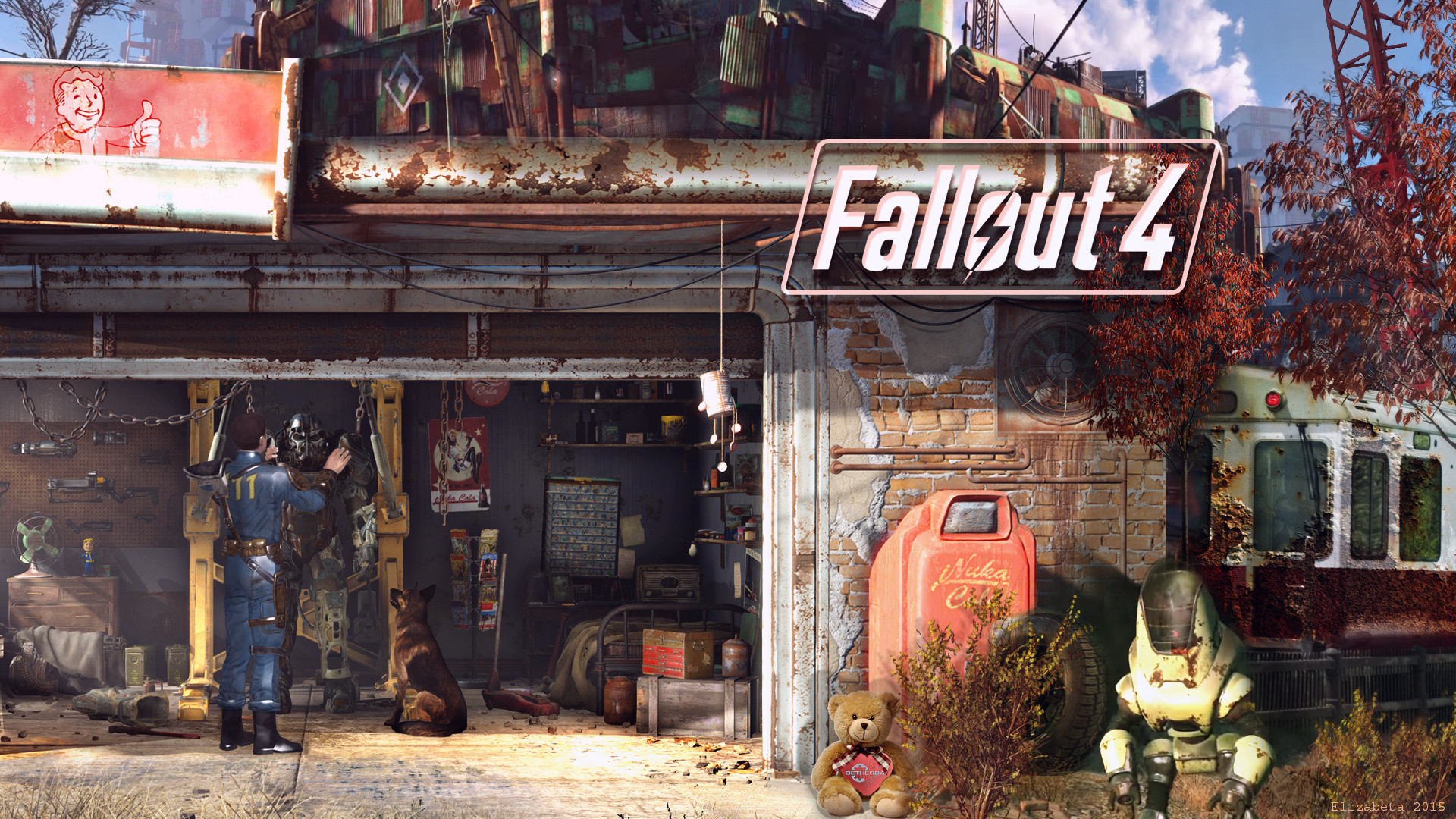 Fallout 4 Wallpaper By Betka Watch Fan Art Wallpaper - HD Wallpaper 