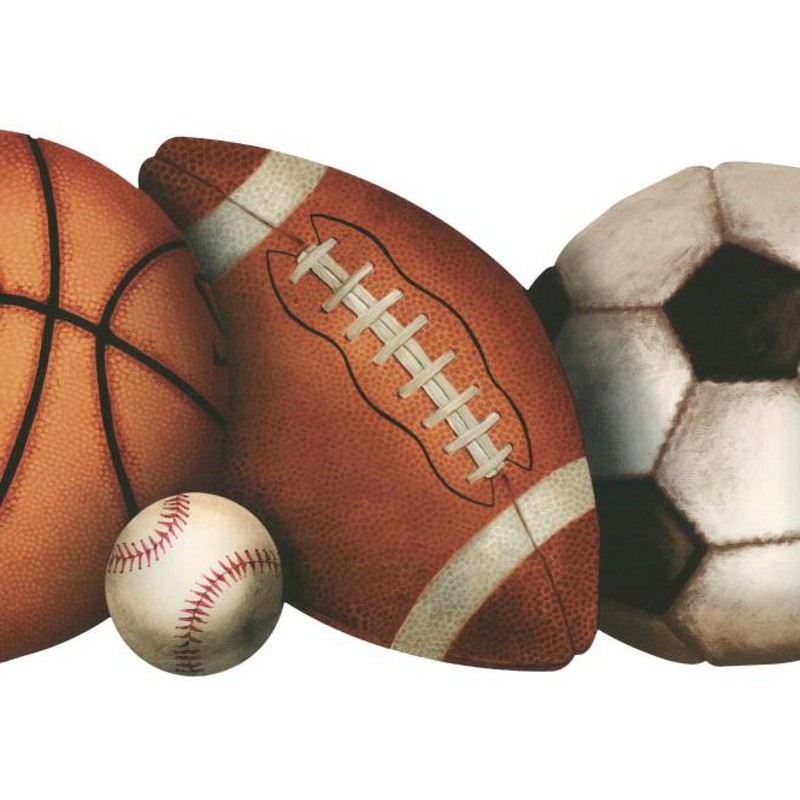Basketball, Baseball, Soccer, And Football Ball Die-cut - Soccer Ball Football Baseball - HD Wallpaper 