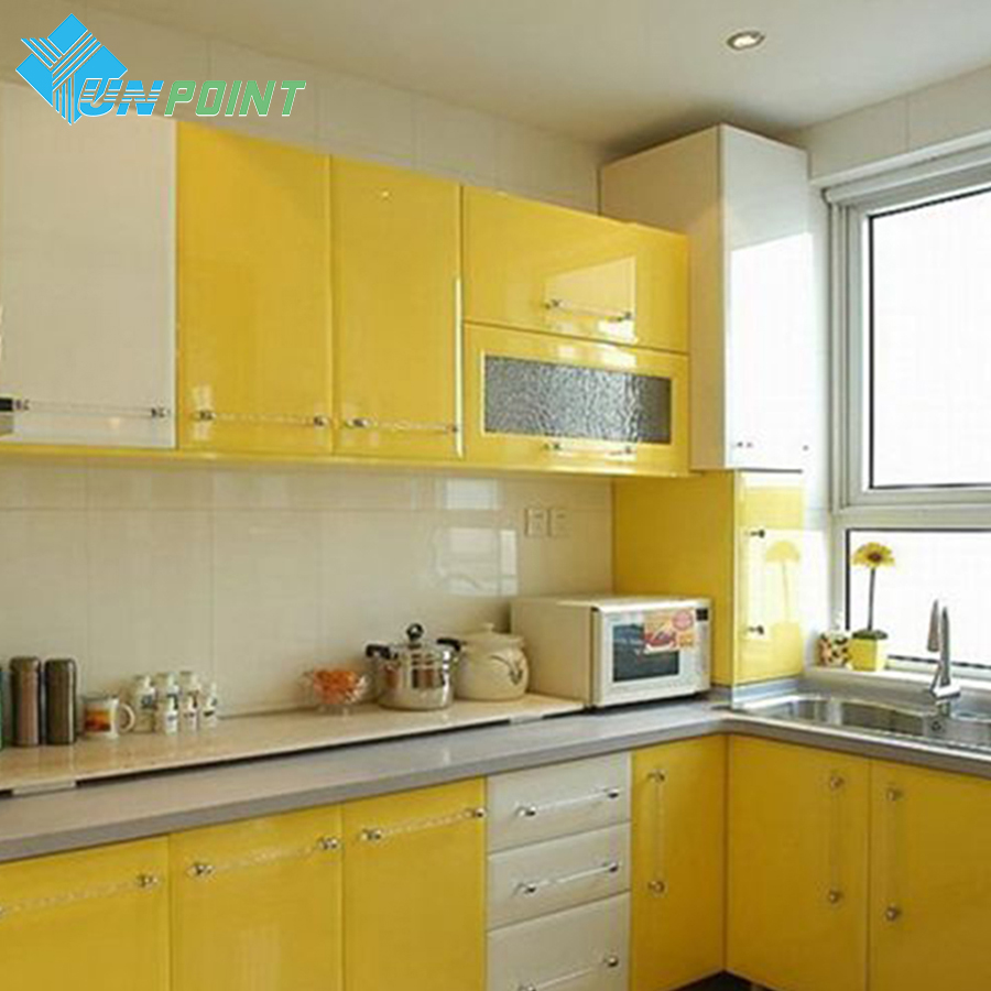 White Glossy Wall Stickers Diy Decorative Film Pvc - Self Adhesive Vinyl For Kitchen - HD Wallpaper 