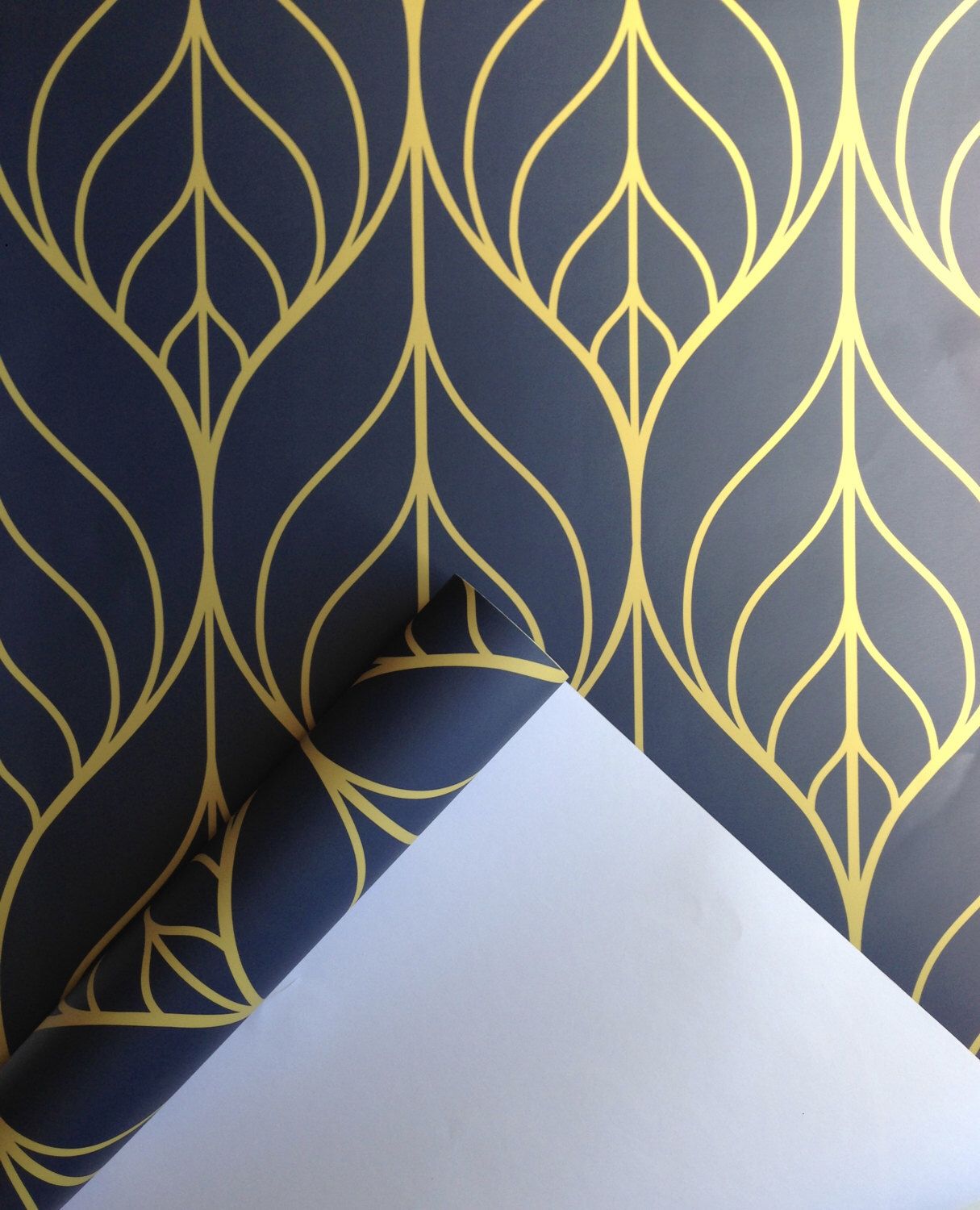 Self Adhesive Wallpaper Navy Blue - HD Wallpaper 