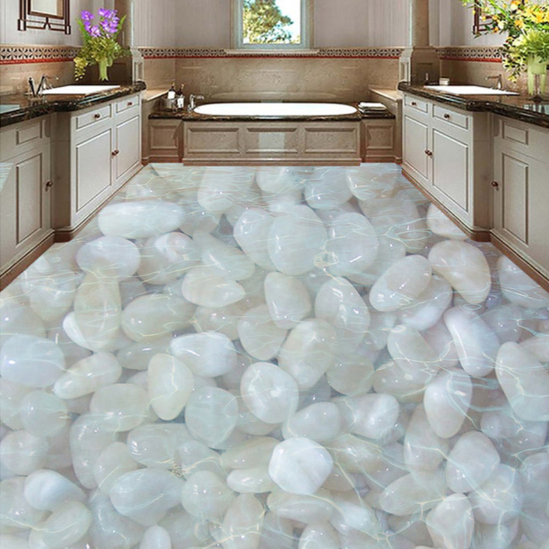 Living Room White Vinyl Flooring - HD Wallpaper 