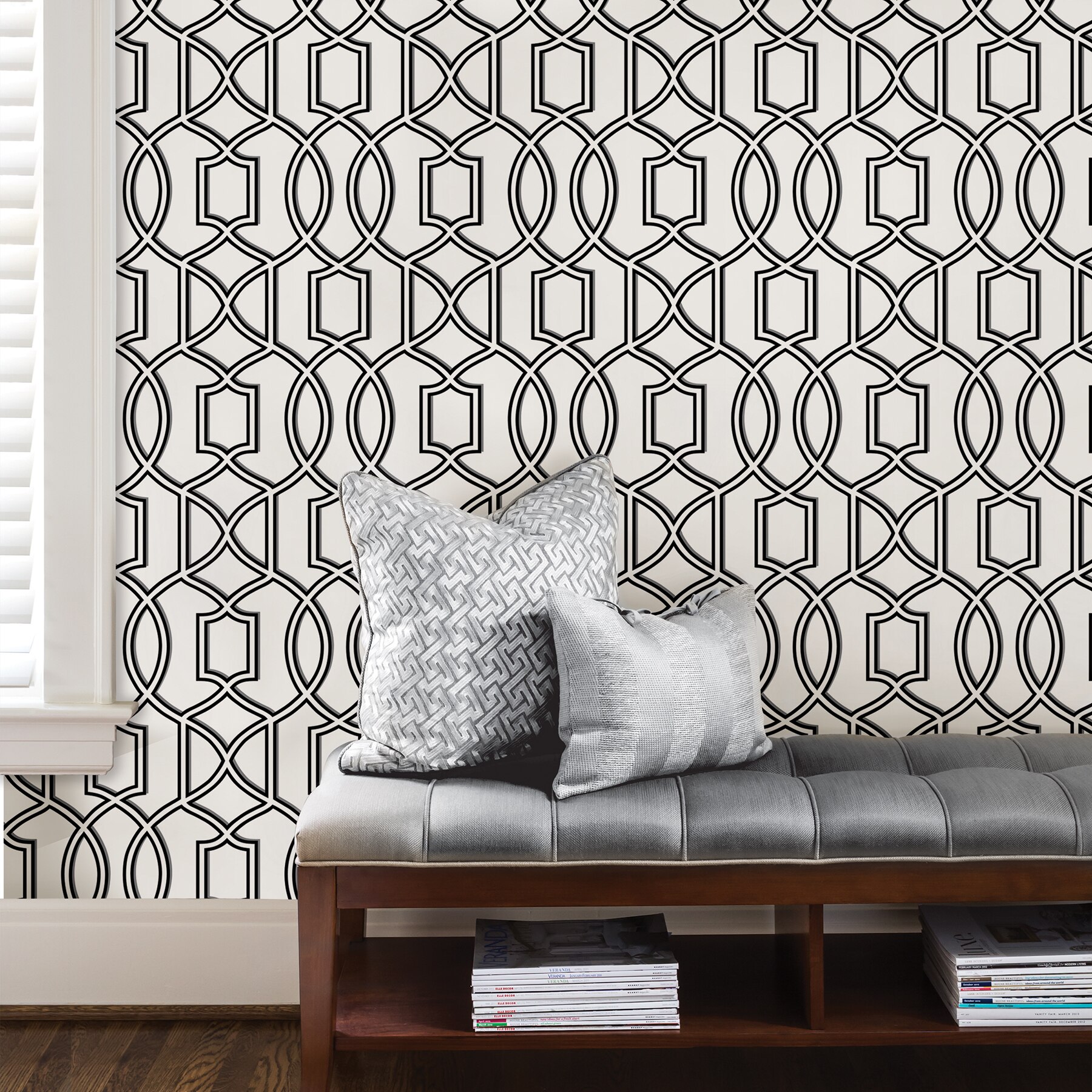 Peel And Stick Wallpaper Living Room - HD Wallpaper 