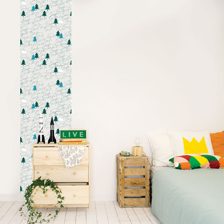 Repositionable Wallpaper Bears - Wall Decal - HD Wallpaper 