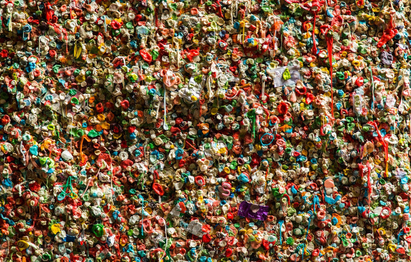Photo Wallpaper Color, Wall, Texture, Chewing Gum - Crowd - HD Wallpaper 