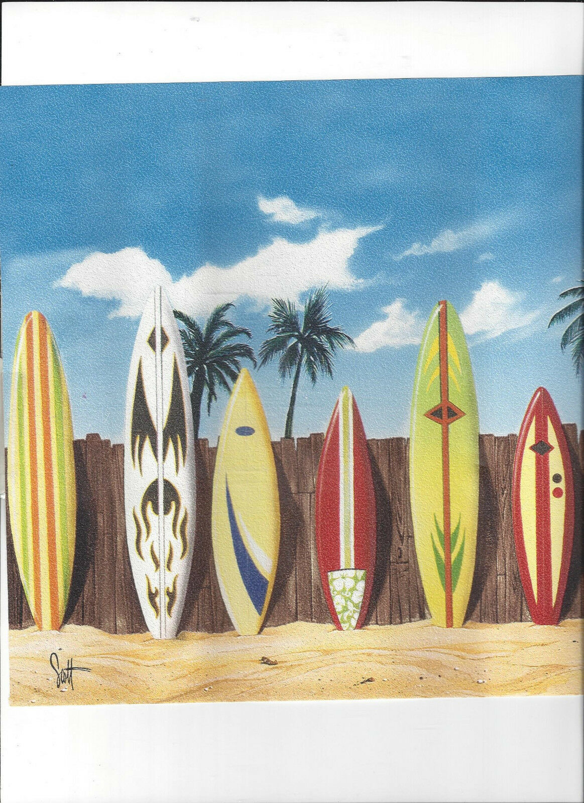 Retro Surfboard - HD Wallpaper 
