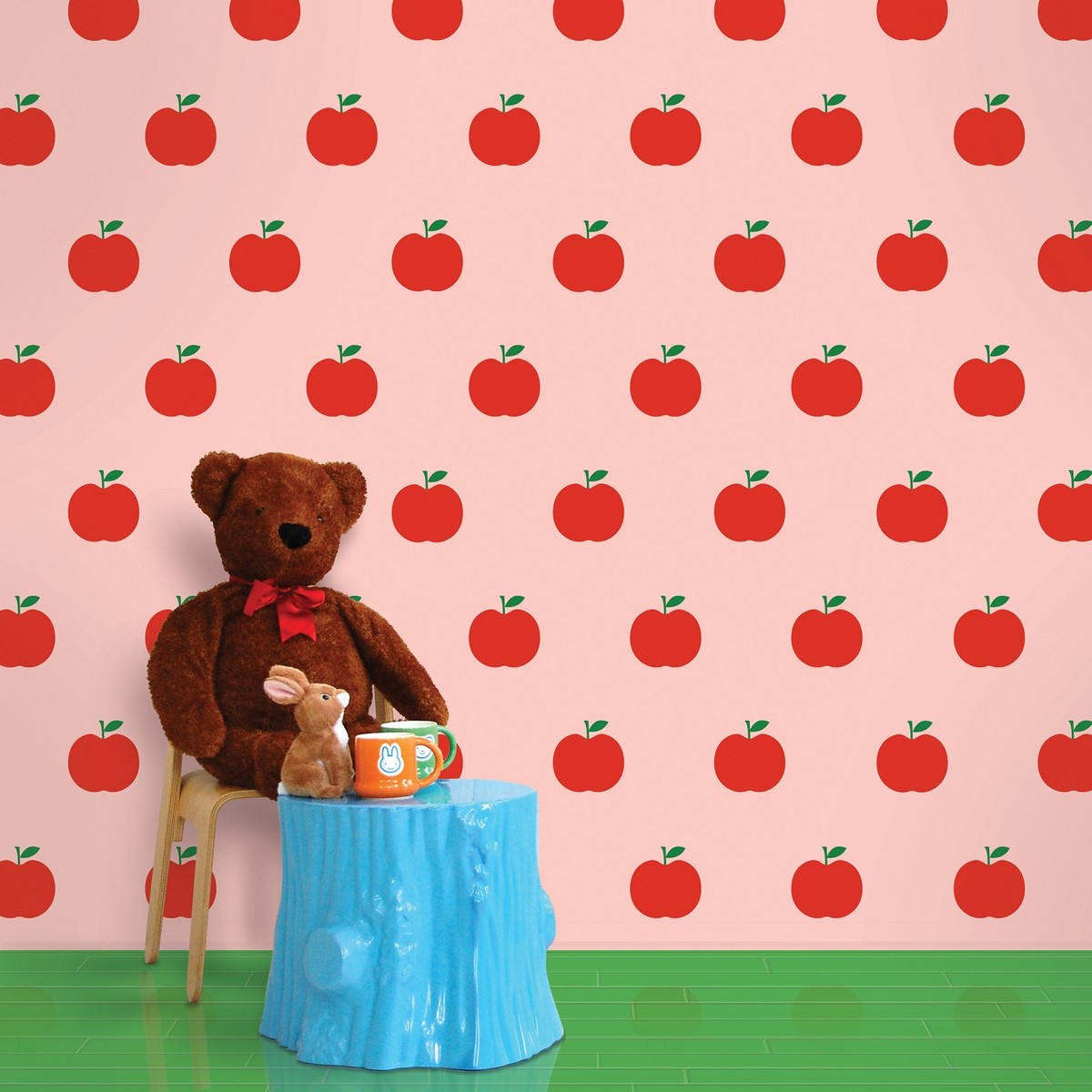 Apple Pink/red Removable Wallpaper - Wallpaper - HD Wallpaper 
