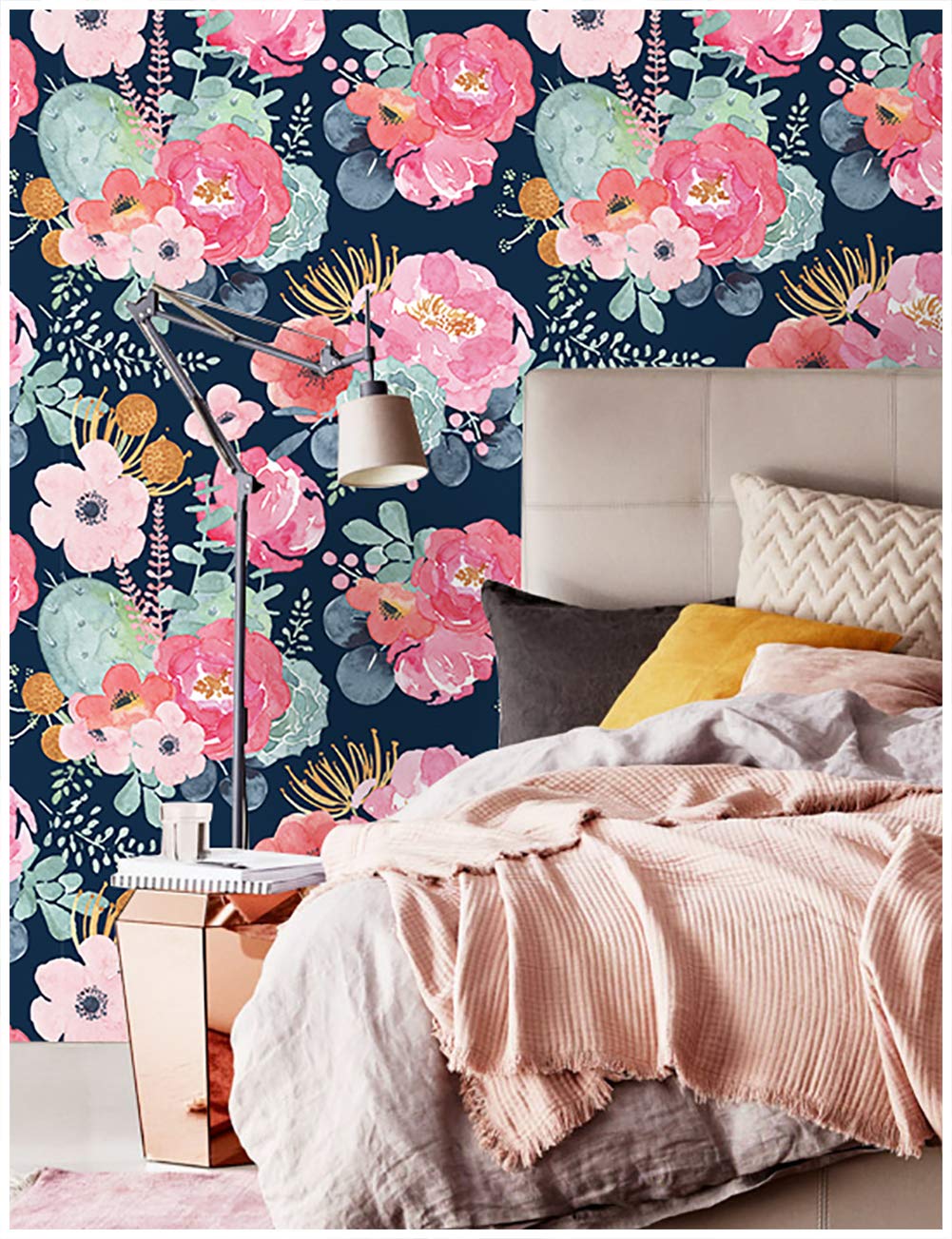 Floral Wallpaper For Bedroom - HD Wallpaper 