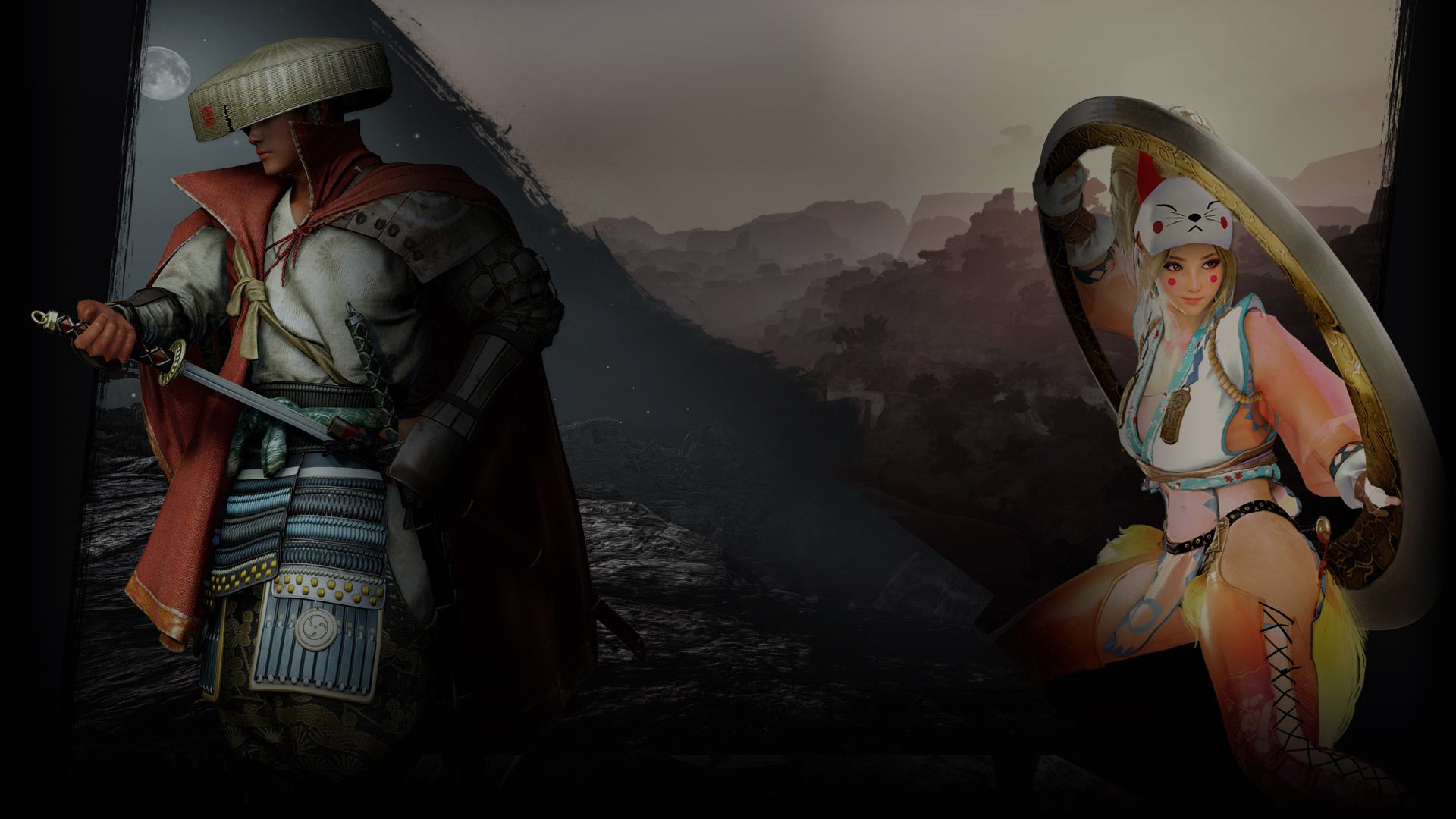 Black Desert Ninja Kunoichi - HD Wallpaper 