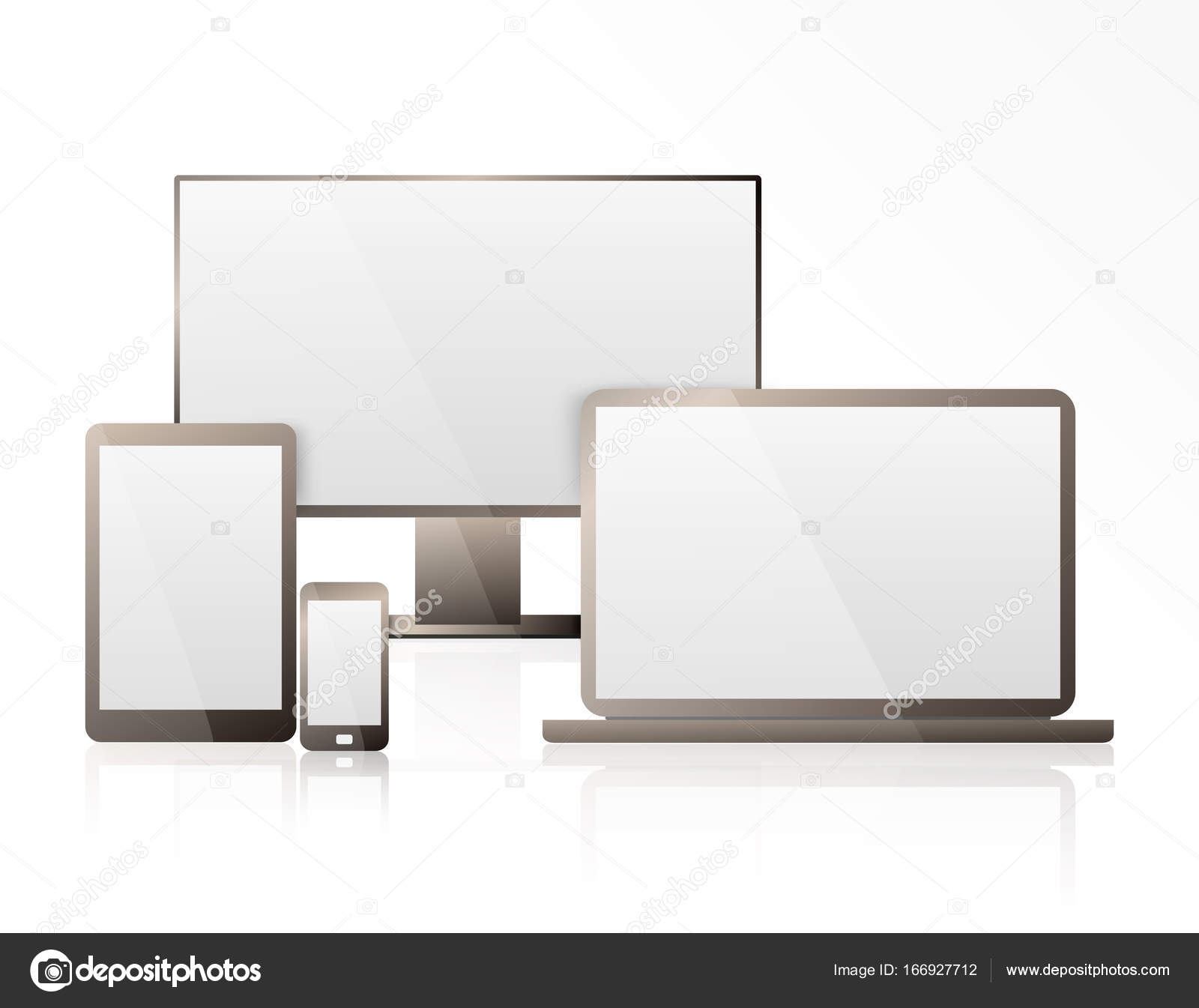 Mockup Laptop Tablet Phone - HD Wallpaper 