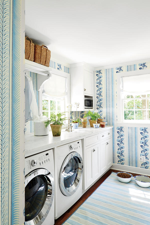 Sarah Bartholomew Residence, Kitchen, Laundry Room - Peel And Stick Wallpaper Laundry Room - HD Wallpaper 