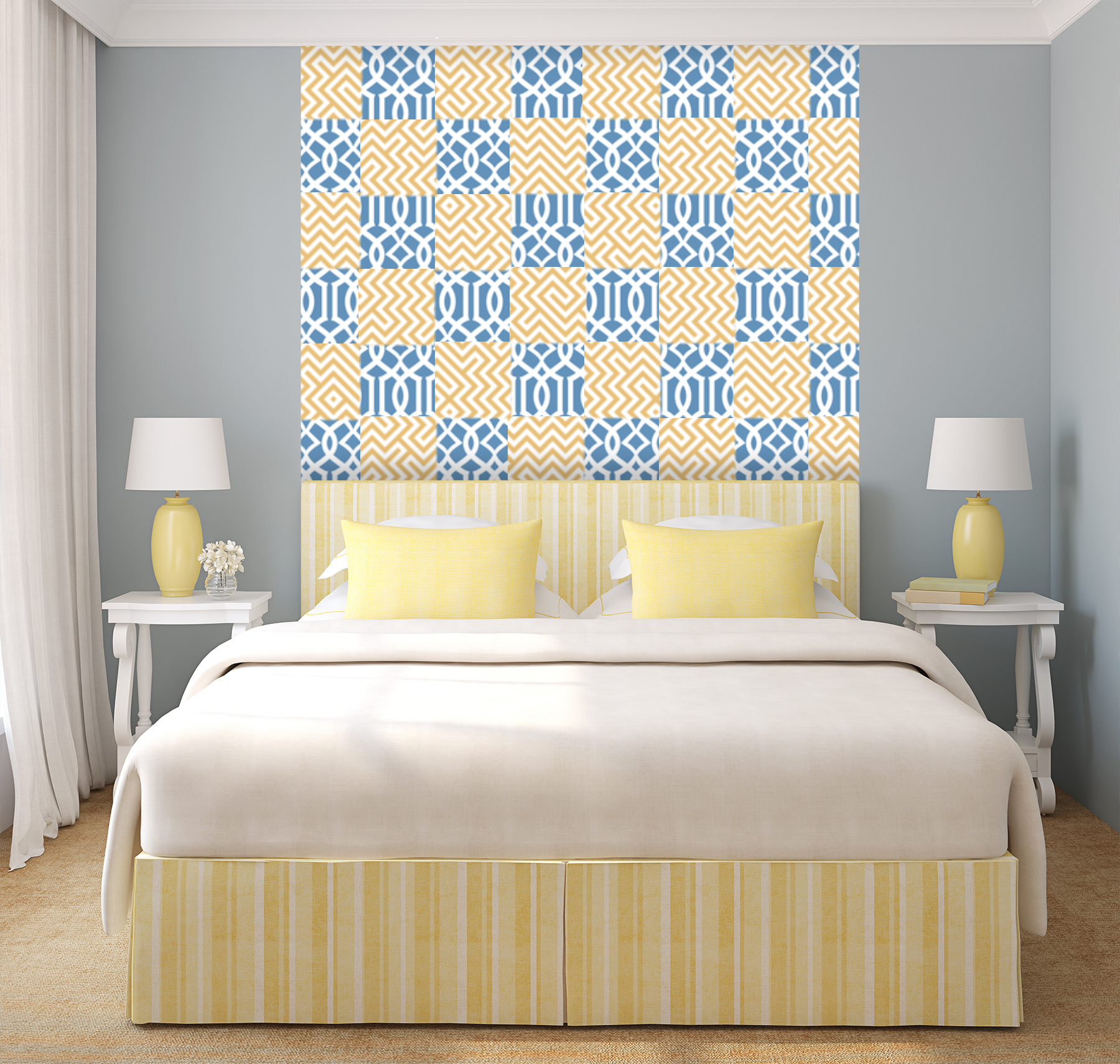 Color Stripes On Wall - HD Wallpaper 