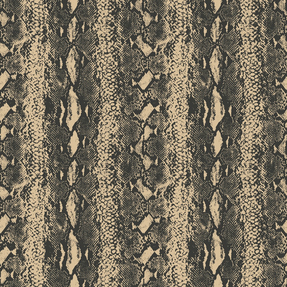 Peel And Stick Wallpaper-black And Gold Snake Skin - Snake Wallpaper Peel And Stick - HD Wallpaper 