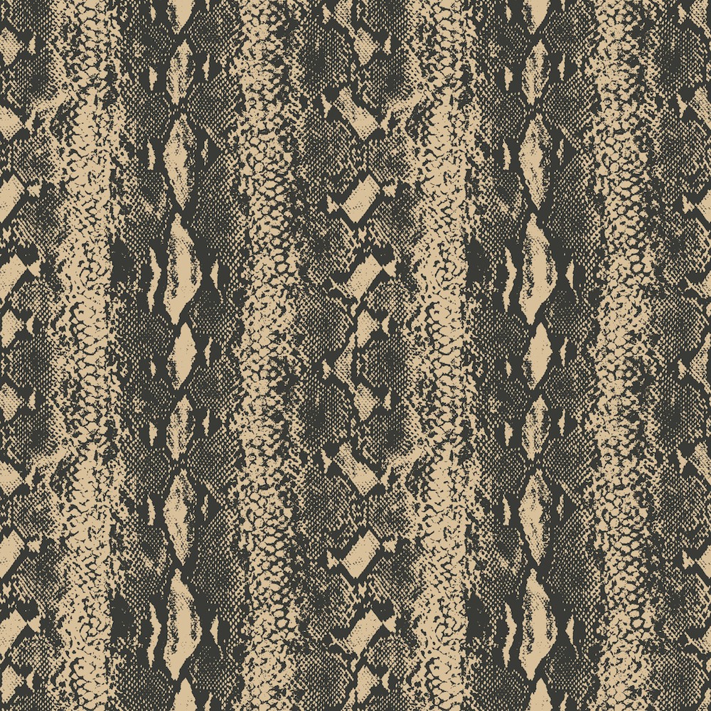 Peel And Stick Wallpaper-black And Gold Snake Skin - Snake Wallpaper Peel And Stick - HD Wallpaper 