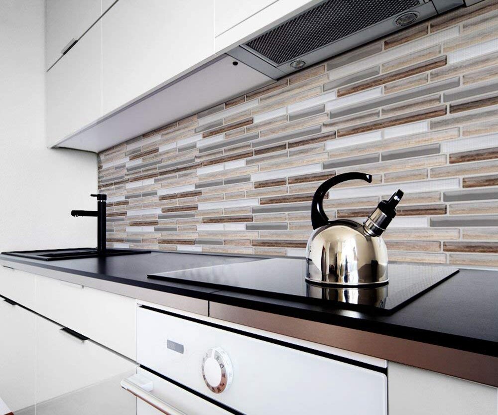 Vividtiles Wood Pattern Easy To Diy Self Adhesive Backsplash - Sticker - HD Wallpaper 