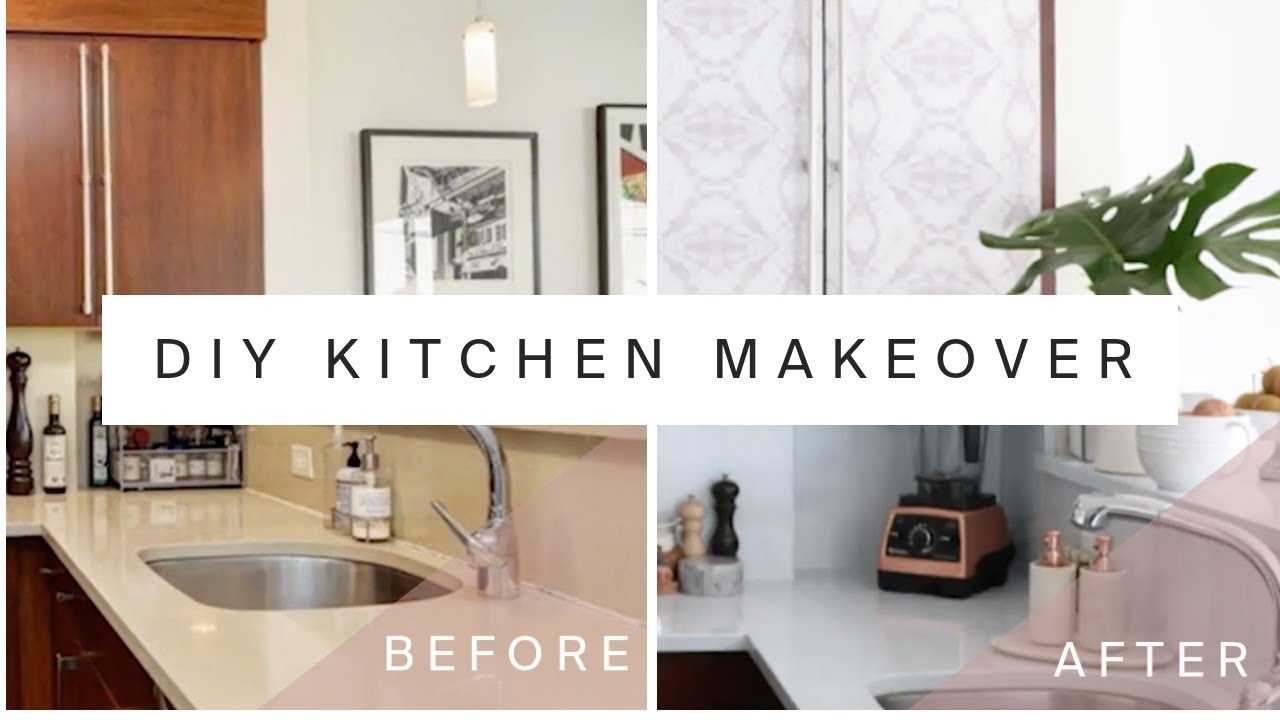 Diy Rental Kitchen Makeover - HD Wallpaper 
