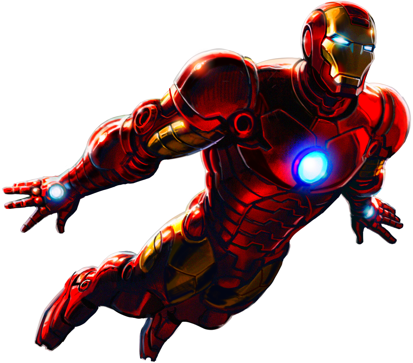 Iron Man By Alexiscabo - Iron Man Fly Png - HD Wallpaper 