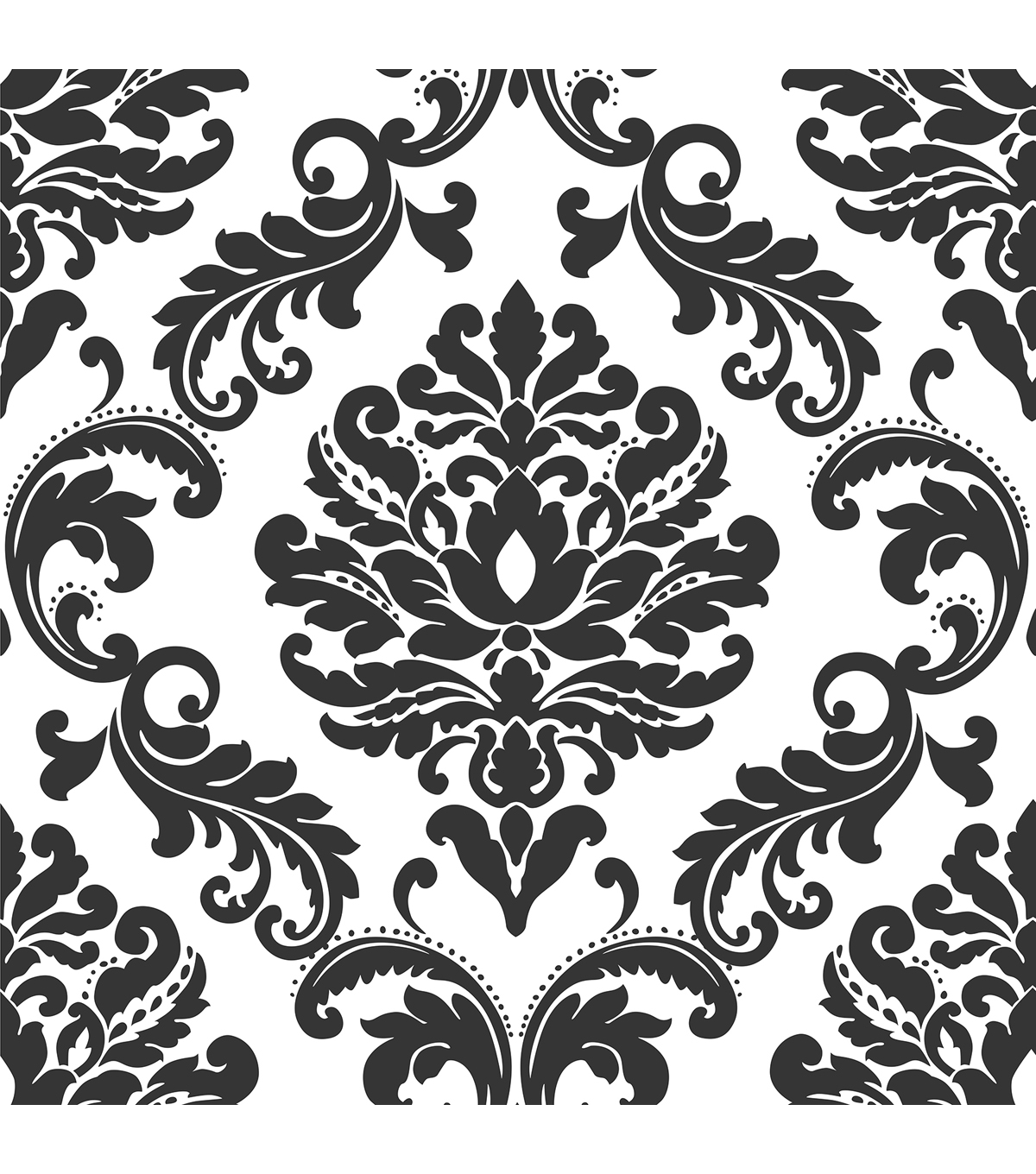 Wallpops® Nuwallpaper Ariel Black And White Damask - Black And White Wallpaper Design - HD Wallpaper 