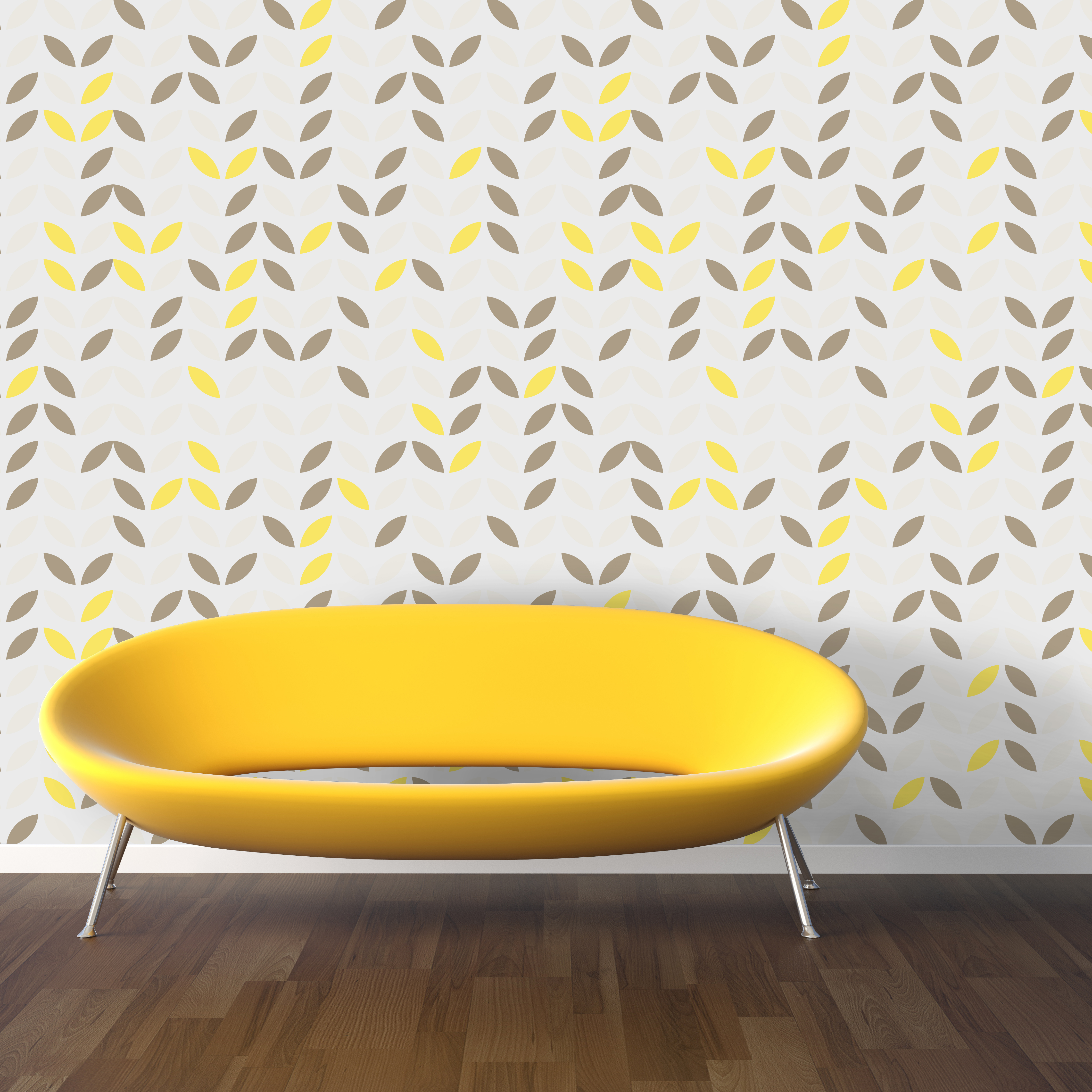 Papel En La Pared Amarillo - HD Wallpaper 