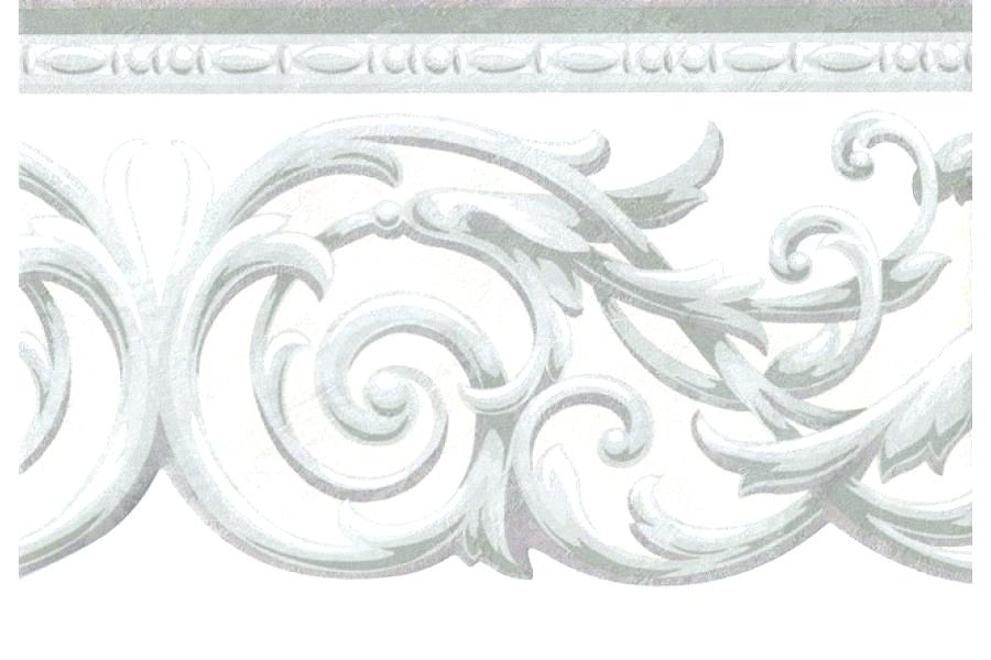 Gray Wallpaper Border And Cream Green Grey Silver Molding - Silver And Grey Wallpaper Borders - HD Wallpaper 