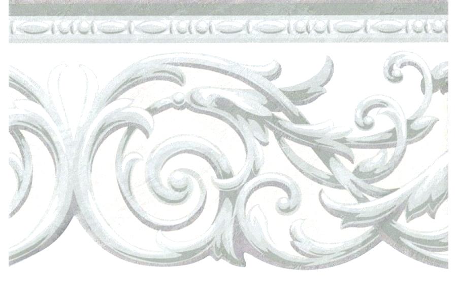 Gray Wallpaper Border And Cream Green Grey Silver Molding Silver And